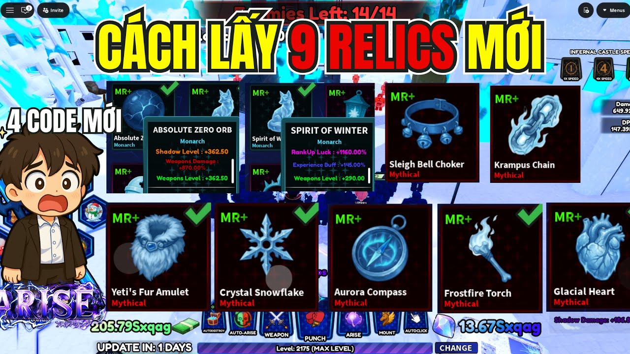 Toan Yolo Hoảng Hốt Khi Nhận 9 Relics Mới Siêu Mạnh Bằng Cách Này | Arise Crossover
