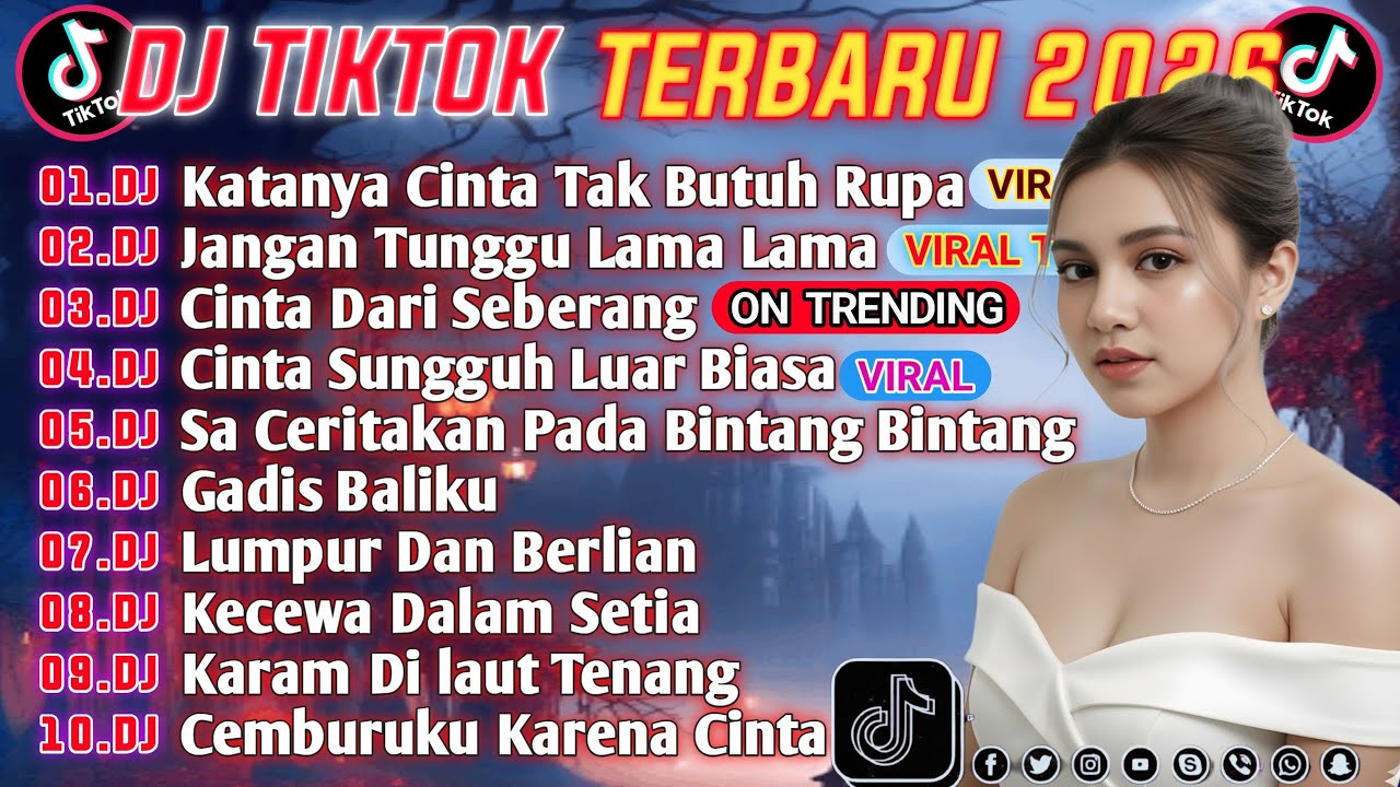 DJ VIRAL TIKTOK TERBARU 2026||DJ KATANYA CINTA TAK BUTUH RUPA||DJ JANGAN TUNGGU LAMA LAMA FULL BASS🔥