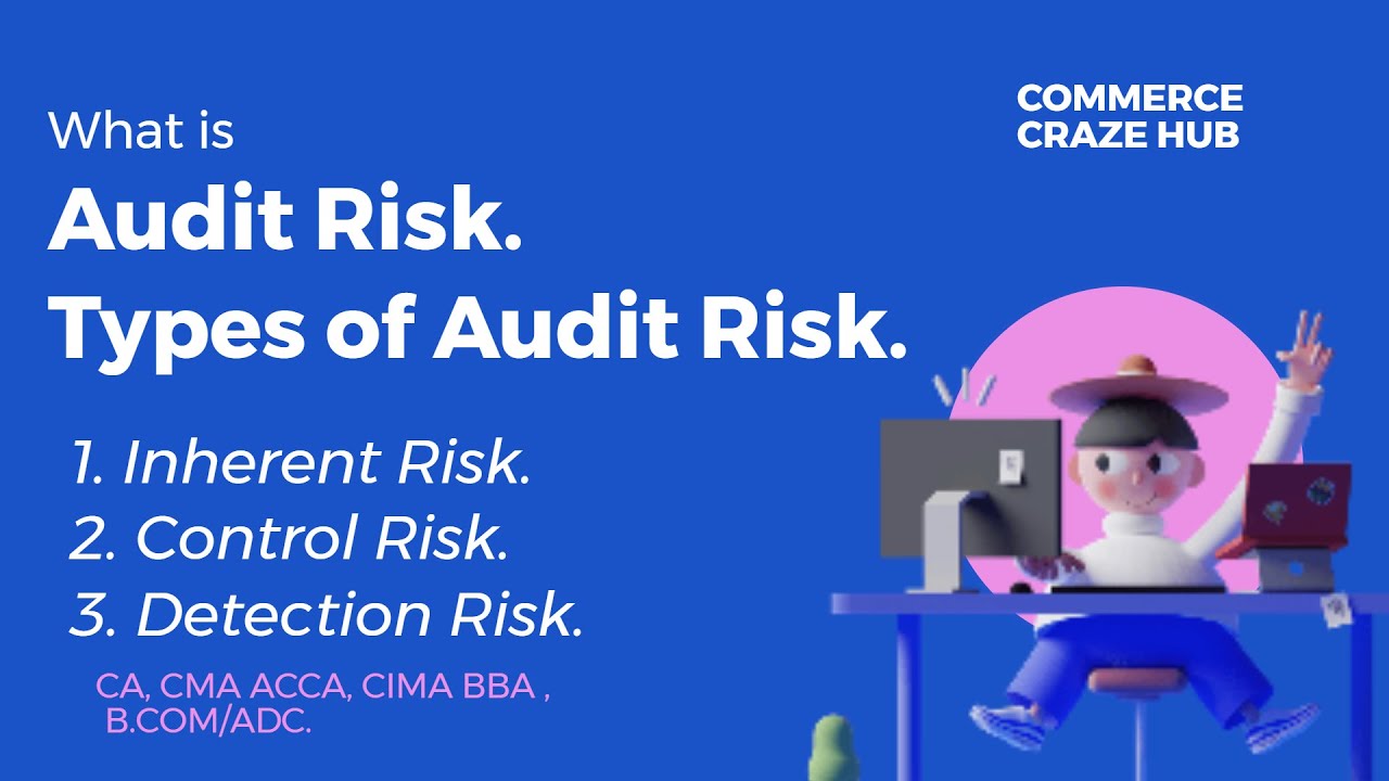 Audit Risk.? Types of Audit Risk.1)Inherent Risk.2)Control Risk..3)Detection Risk. #commercecrazehub