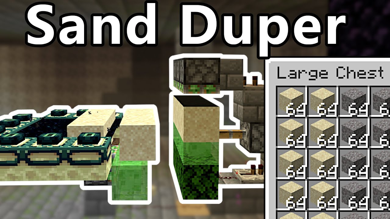 Песок/гравий Duper | 36 000 предметов/ч | Minecraft 1.20+