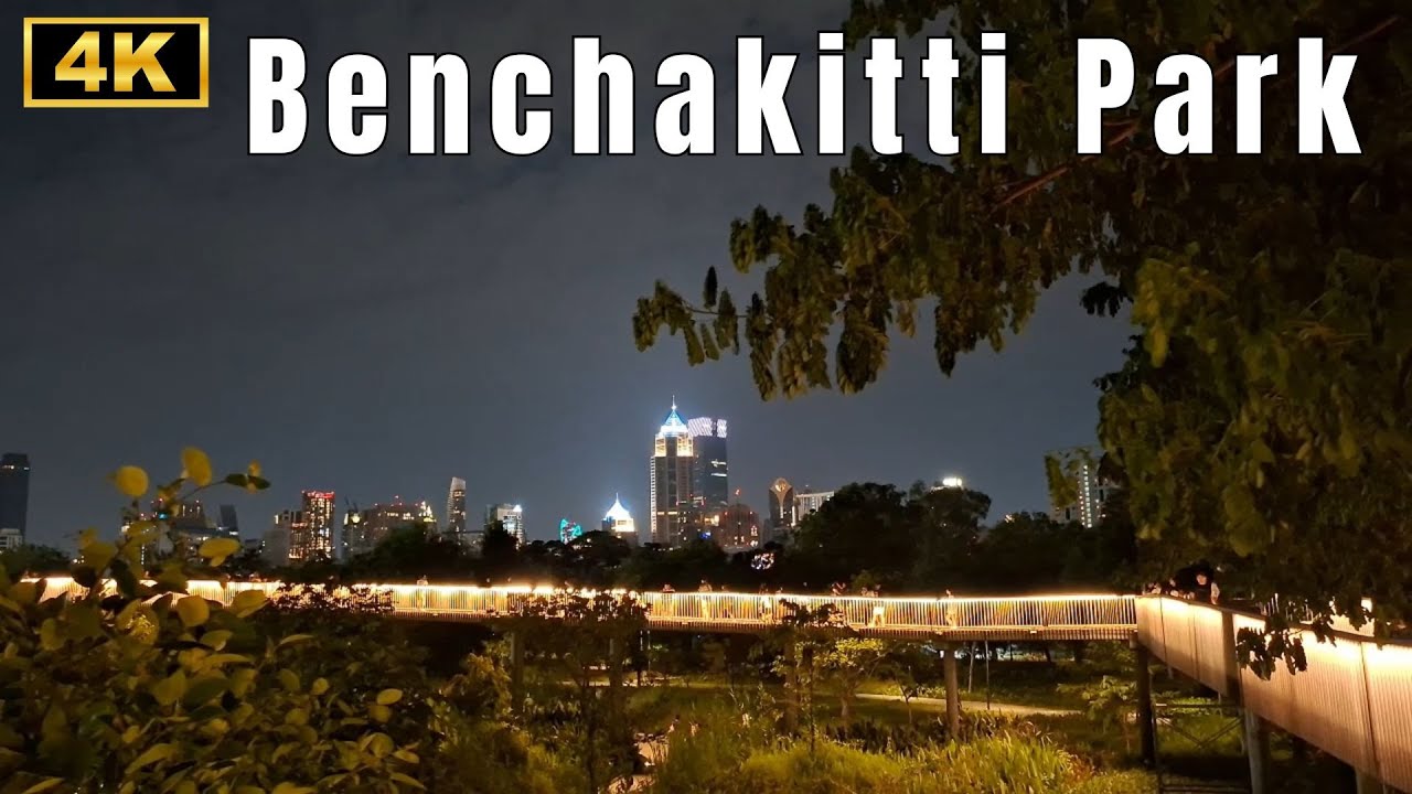 เดินเล่นบนสกายวอร์คที่สวนเบญจกิตติ พร้อมบรรยากาศสุดพิเศษ| Stunning Benjakitti Skywalk Vibes 4K
