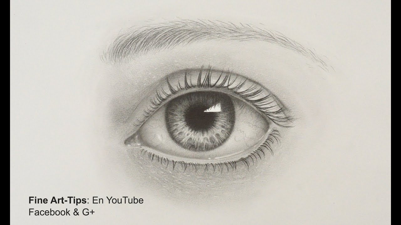 How to Draw a Realistic Eye - With Pencil- Drawing Tutorial