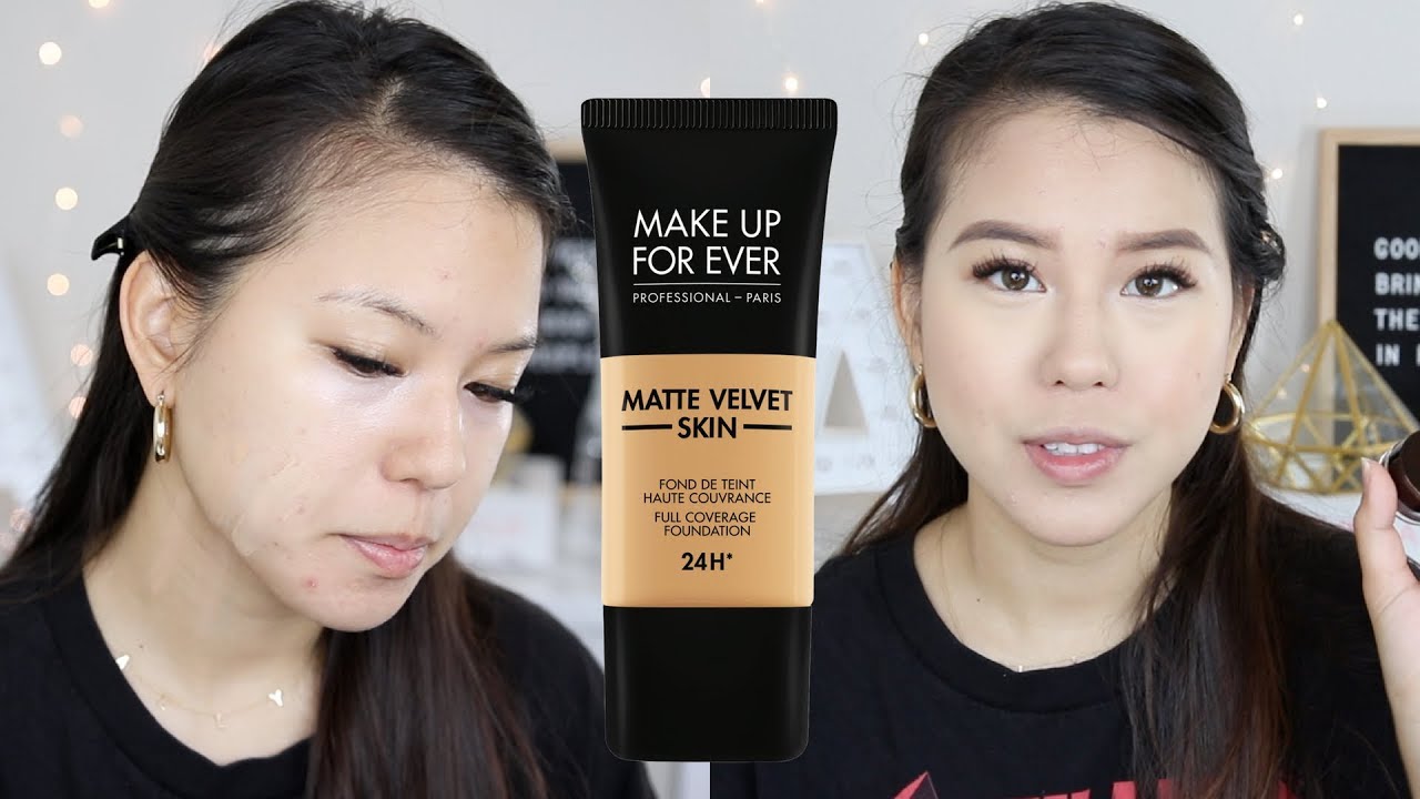 New* MAKE UP FOR EVER Matte Velvet Skin Full Coverage Foundation Review| Oily Skin |AlisonHa