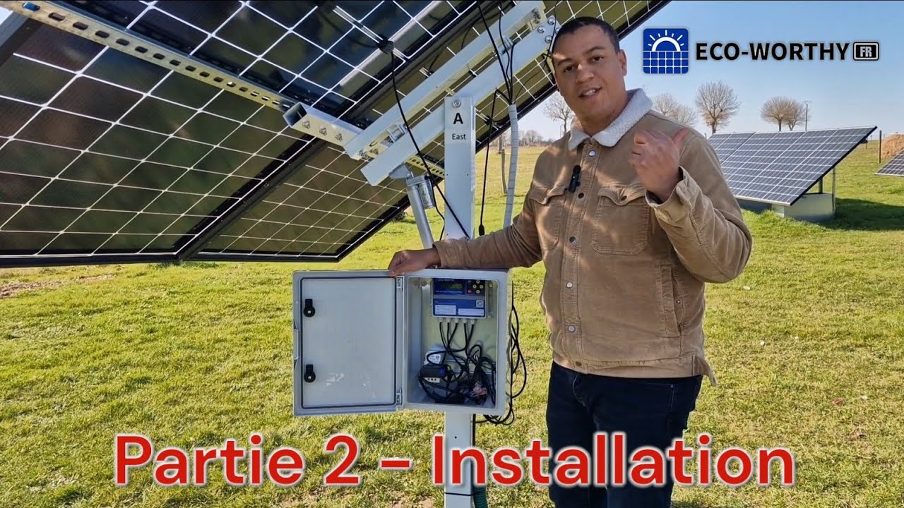 🌞Eco-worthy : Montage, installation et premiers résultats ! – Partie 2 #trackersolaire #ecoworthy
