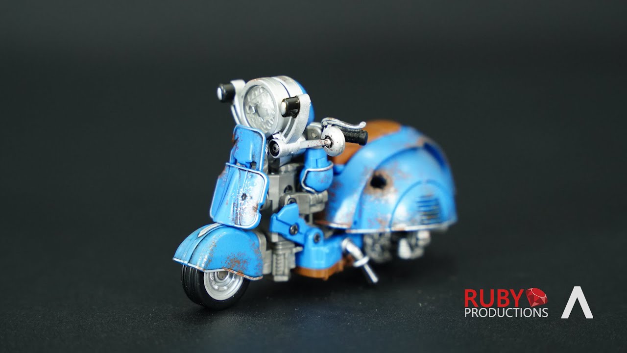 Transformers Sqweeks Motor Bike Robot Toy (Stop Motion)