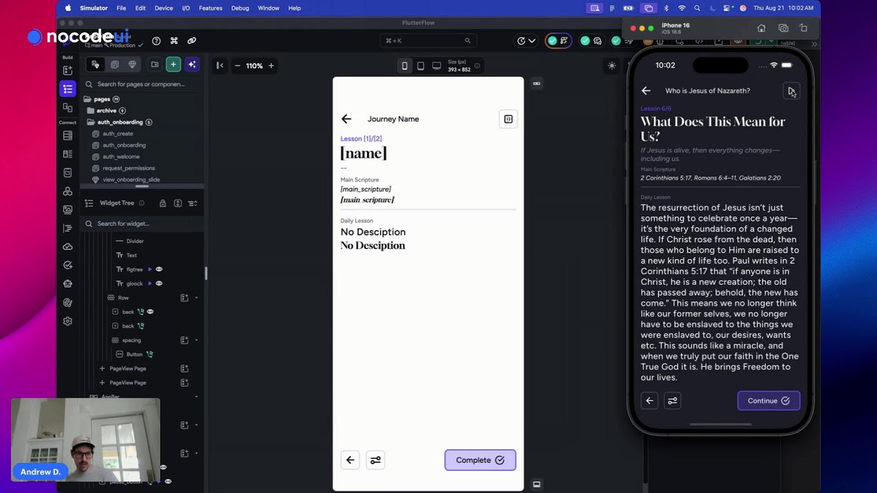 Share+ in a FlutterFlow App, Micro Interactions and 11labs Ai Voice Transctipion