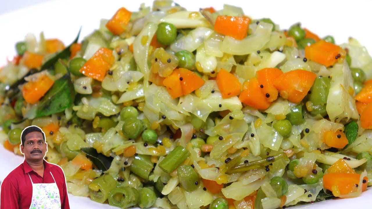 இப்படி mixed ஆக ட்ரை பண்ணி பாருங்க ! கலவை பொரியல் | Mixed vegetable poriyal | Balaji's kitchen