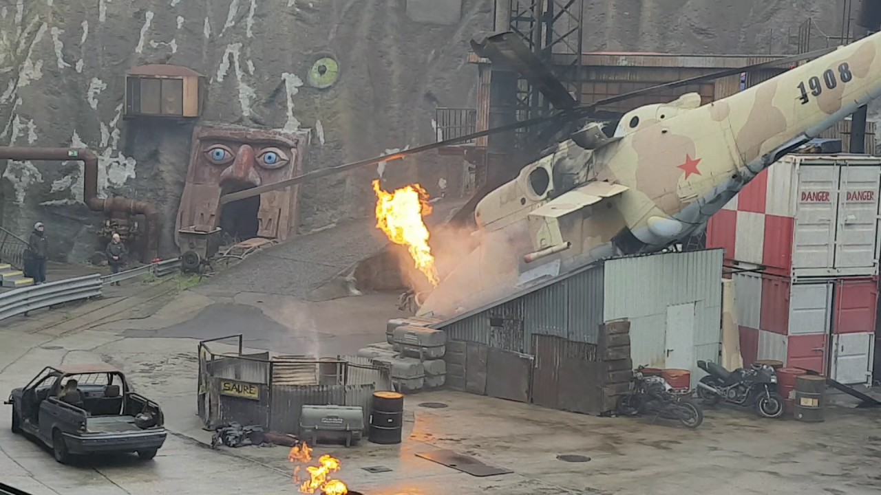 Filmpark Babelsberg Stuntshow im Vulkan 15.04.2017