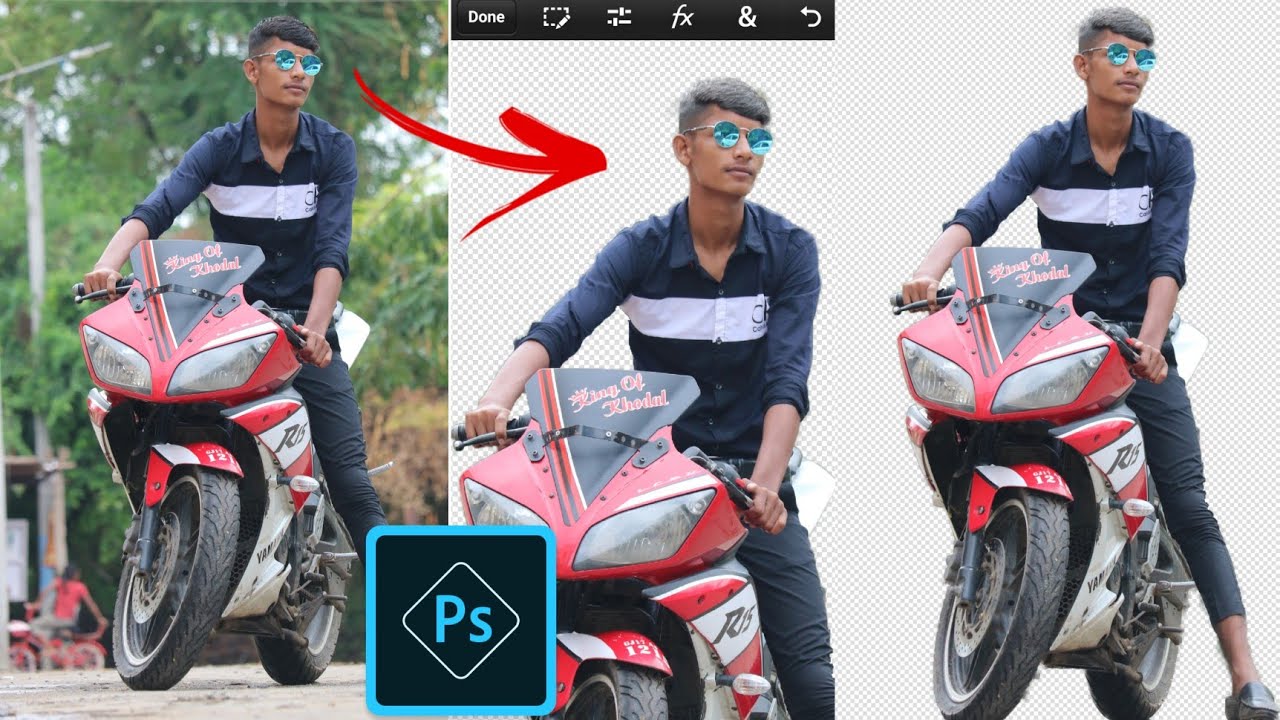 How to remove background in ps touch step by step in Hindi || Erase background in ps touch.