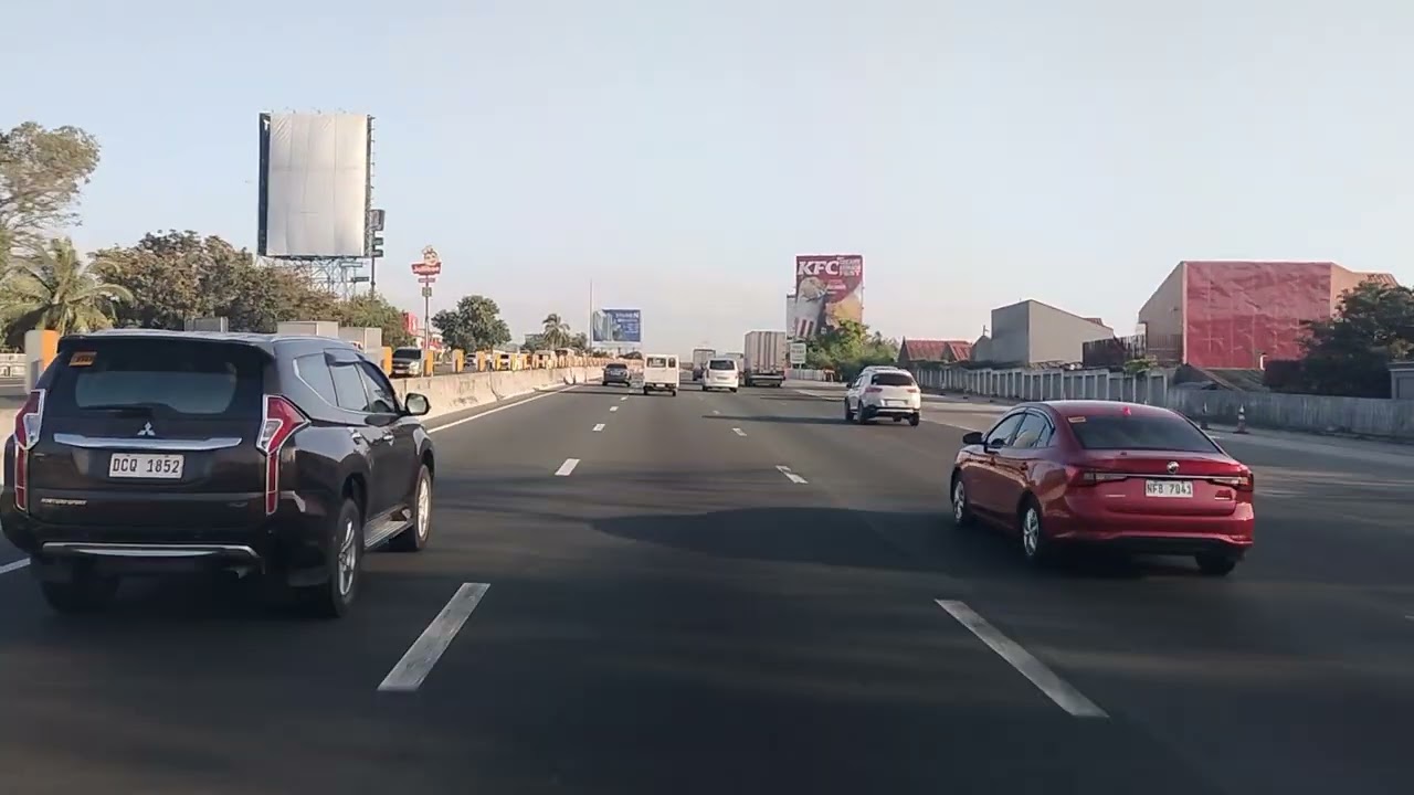 Guys Ang dala ko Toyota hiace commuter daan sa bagong exit sa San Pedro sa Alaska to C5 Road