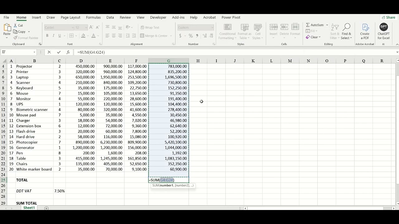 Stop Guessing Prices! Build an Automated Excel Inventory Sheet 🔥