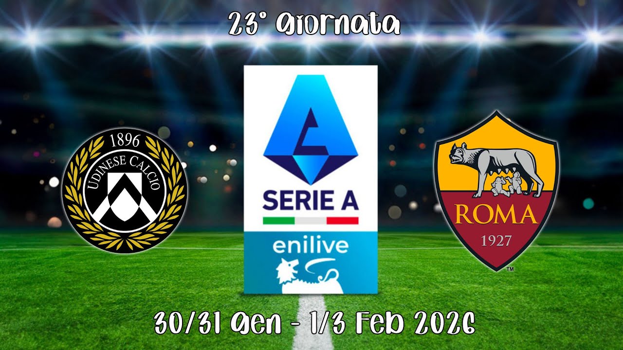 Udinese - Roma | 23° giornata Serie A EniLive 25/26 | Simulazione su EA FC 26