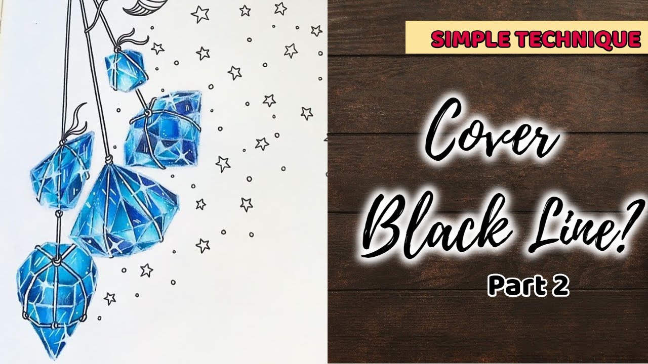 how to cover black line-art in colouring books for that painting look ✨🎨