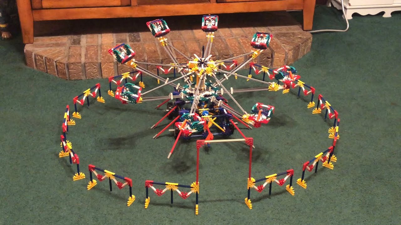 Knex Octopus Fair Ride / Carnival Ride Model. Set Up And Operation.