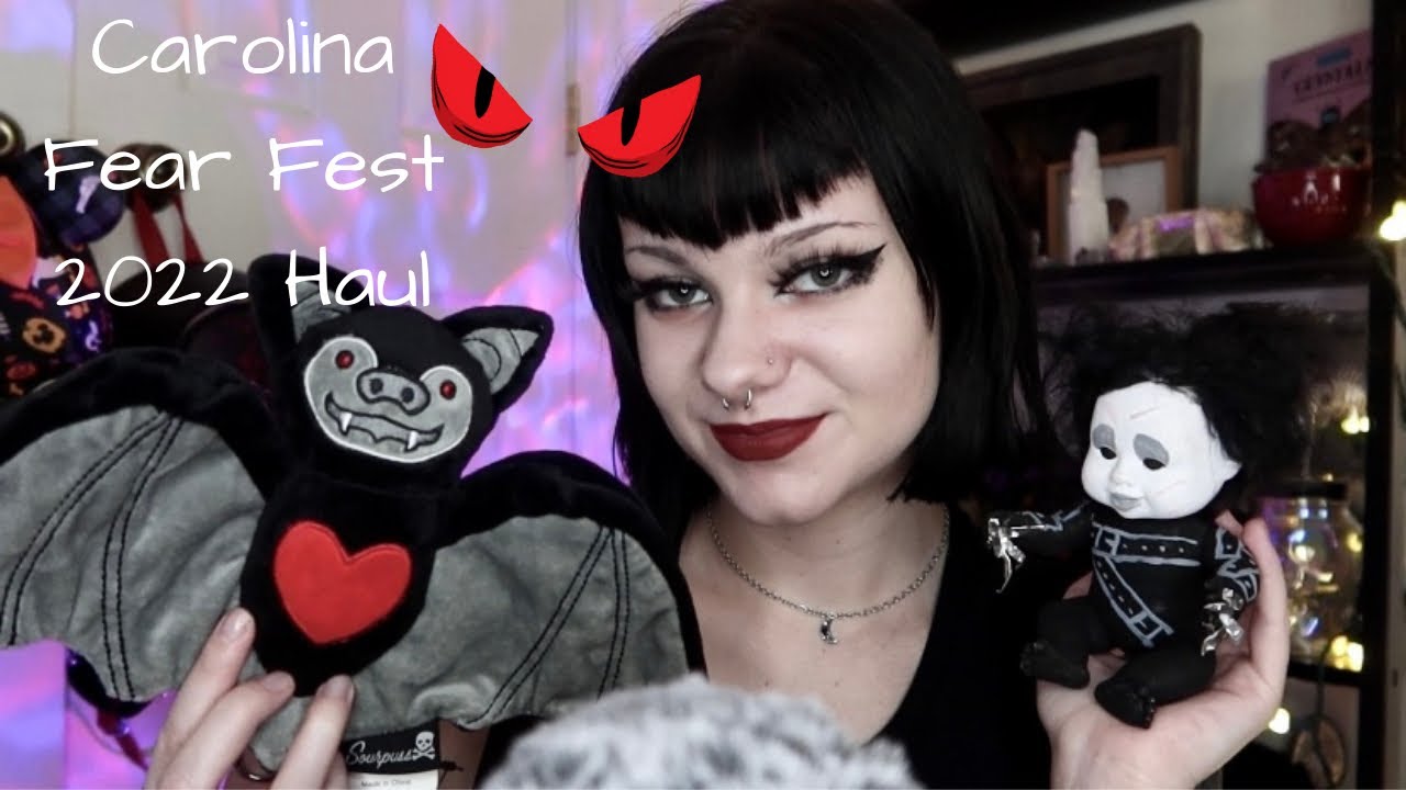 ASMR | Carolina Fear Fest Haul! 👻🛍 tapping, scratching, whispering, etc