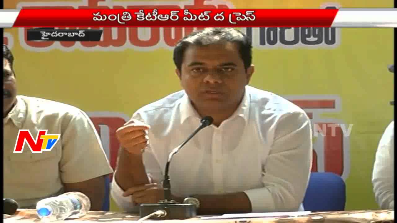 IT Minister KTR Meet the Press - Part 01
