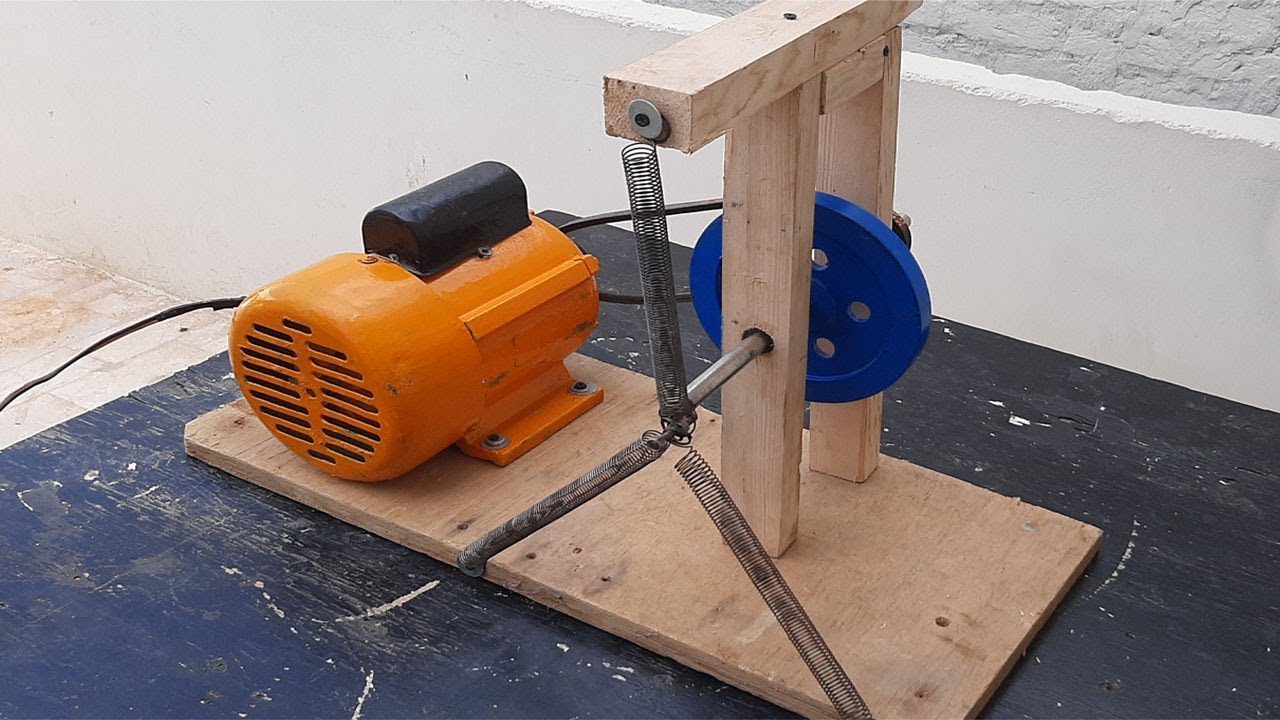 Build Flywheel Spring Machine Make Electricity Free Energy Generator 230v 7kw Alternator