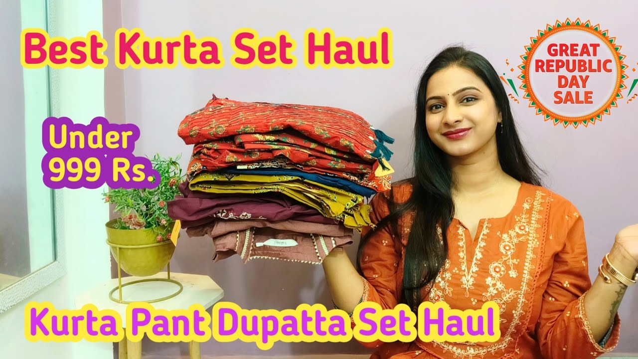 🎉BEST KURTA SET HAUL | AMAZON KURTA SET HAUL | STYLE GAME WITH JYOTI