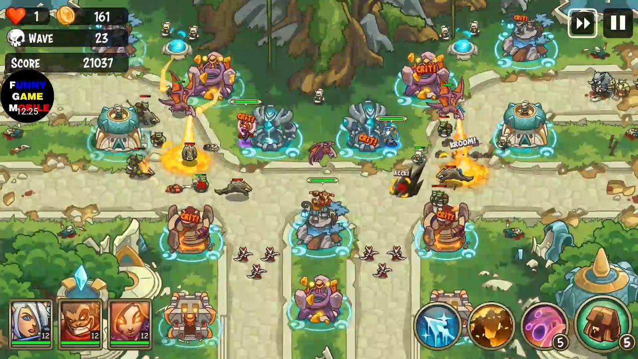 FGMobile - Empire Warriors TD: War Of Heroes - Tournament ( Wave 34 )