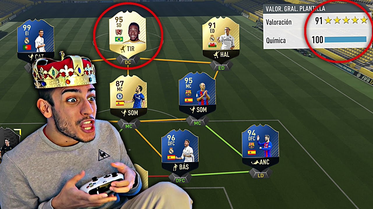 FUT DRAFT 191 VALORACION CON PELE LEYENDA !!! FIFA 17