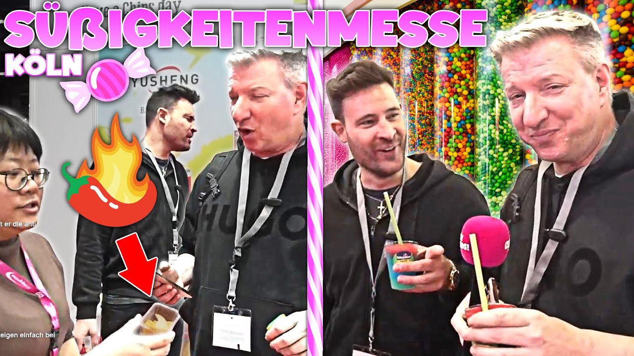 DIESE SÜßIGKEIT hat uns ZERSTÖRT😵🤣 Süßwarenmesse Köln🍬🍭 mit Marc Eggers (mir ist ÜBEL🤢)