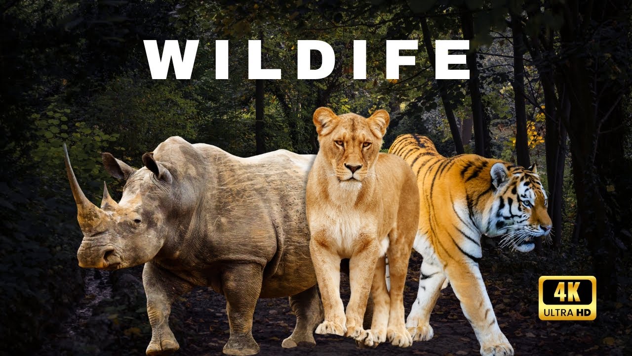 Wild Animals in 4K | Breathtaking Wildlife Scenes for Relaxation & Nature Therapy