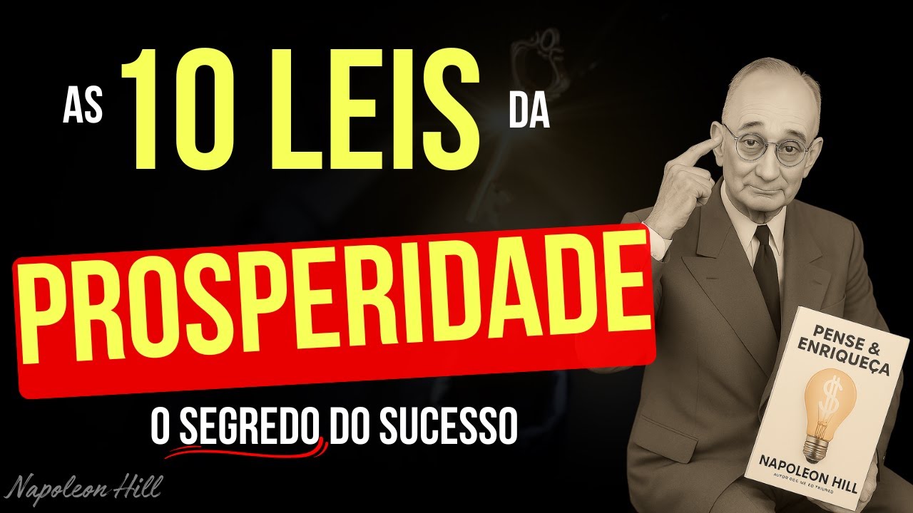 As 10 LEIS ocultas da RIQUEZA | O SEGREDO do SUCESSO REVELADO por Napoleon Hill