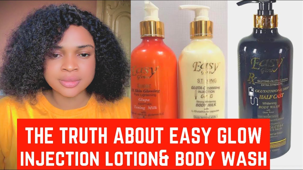 Easy Glow injection Lotion and body wash and the best combination for a whitening complexion.