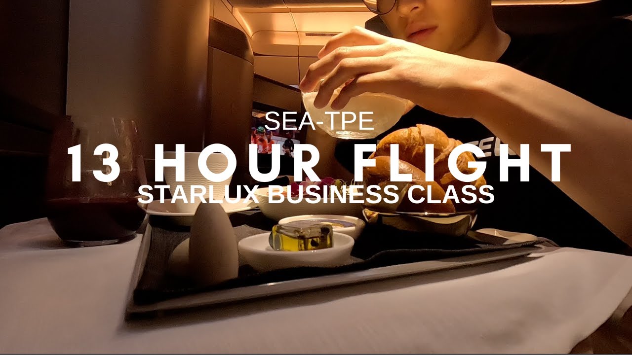 Fly 13 hours with me to Taiwan - a review of Starlux's business class seat from Seattle to Taipei