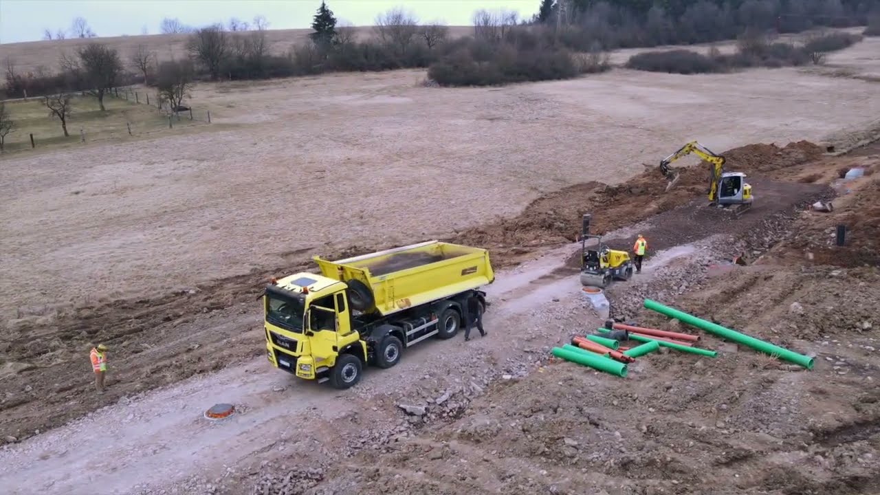 Gappa s.r.o. | tiltrotator Slovakia | Prístupová cesta a kanalizácia | Wacker Neuson a engcon