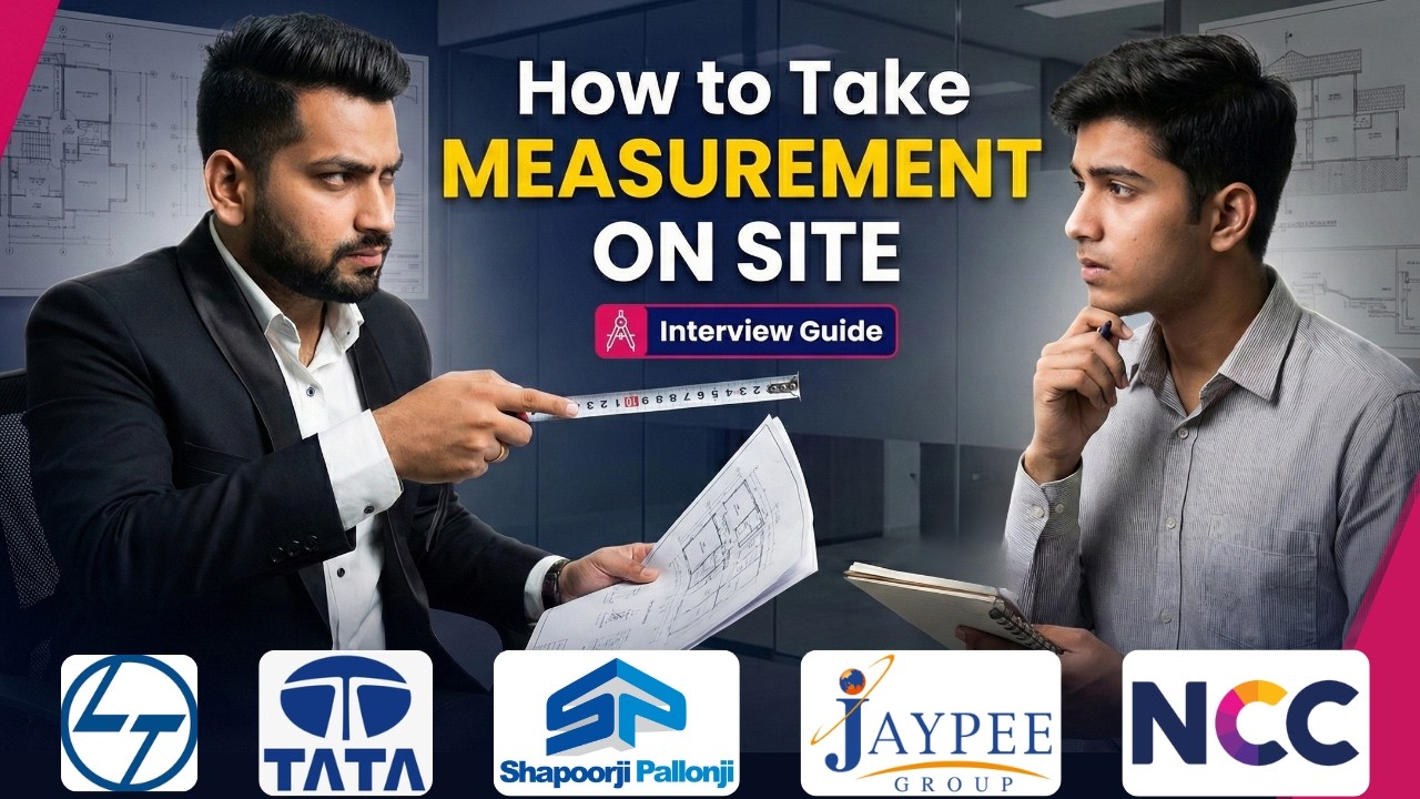 How to Take Measurement on Construction Site | Site Engineer Interview Questions & Practical Guide