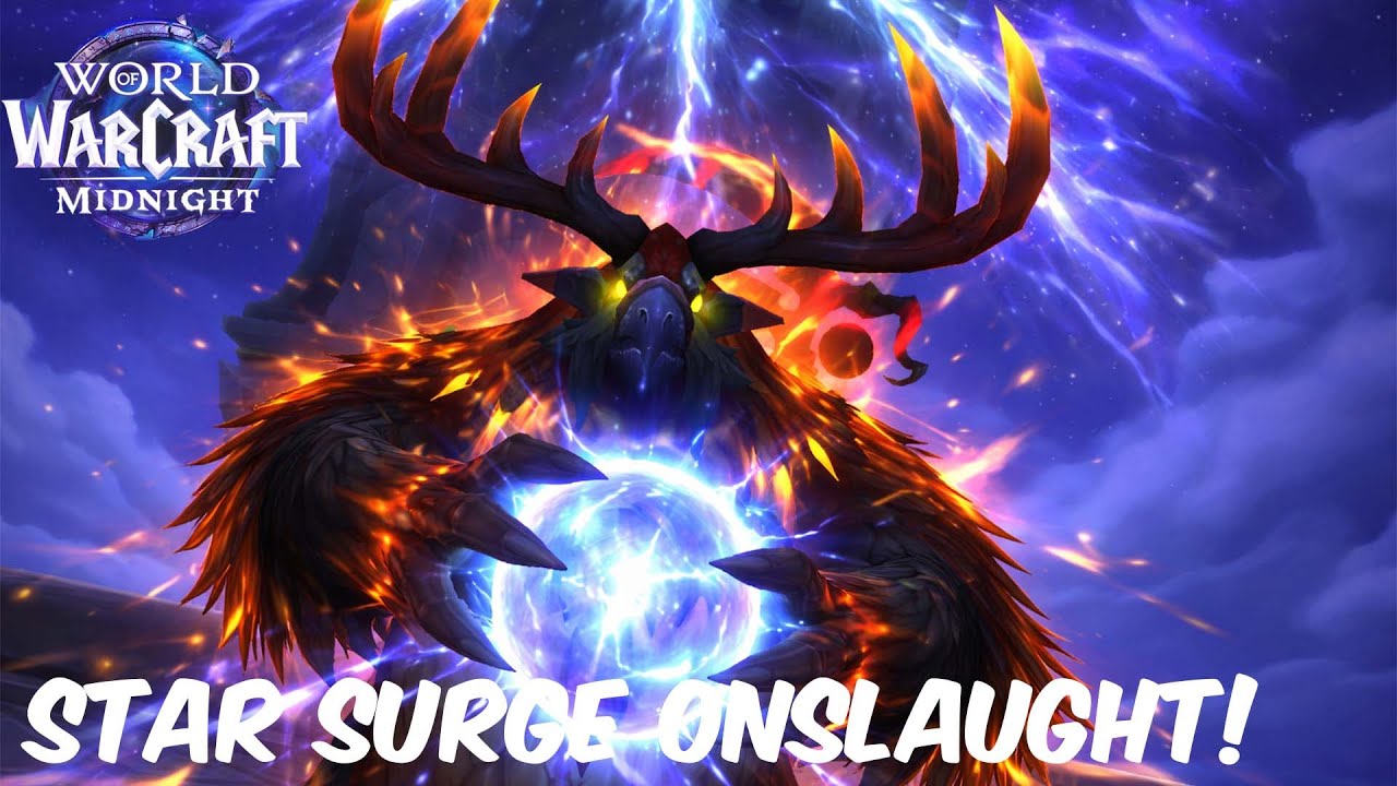 STARSURGE ONSLAUGHT!  Balance druid midnight beta pvp