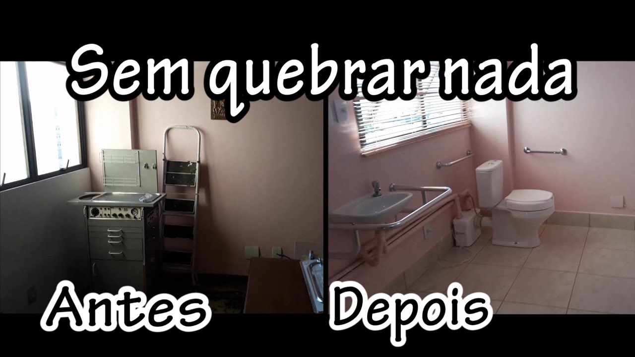 Banheiro instalado SEM QUEBRAR NADA