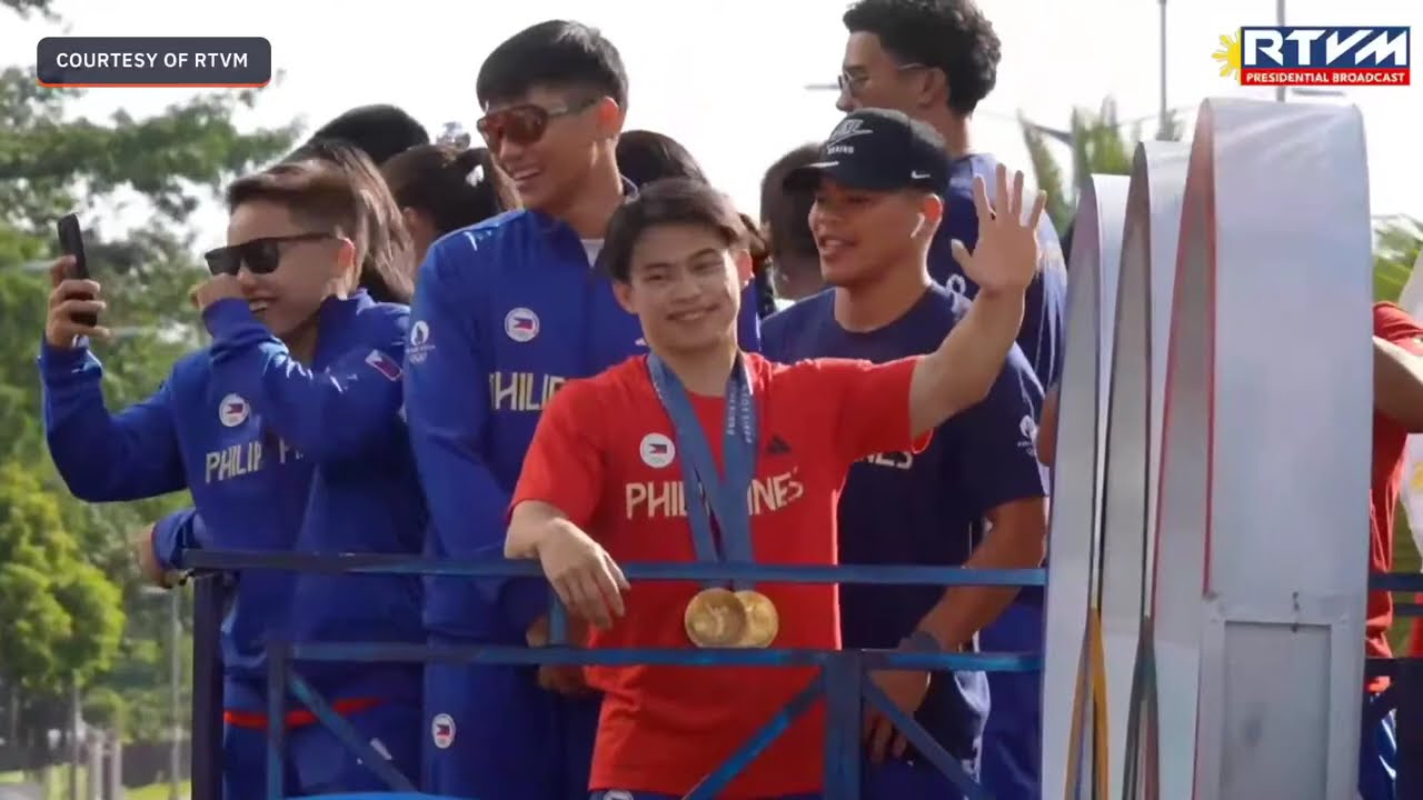 Filipino Paris Olympians honored with heroes' parade in Manila