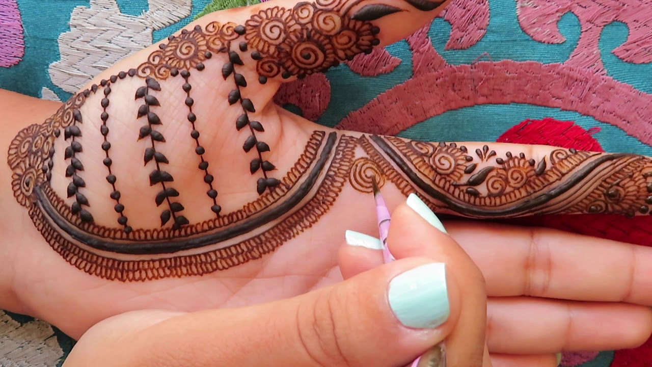 Simple Palm Henna Design