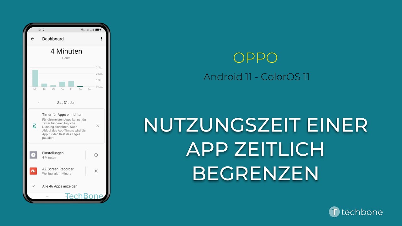 Nutzungszeit einer App zeitlich begrenzen - Oppo [Android 11 - ColorOS 11]
