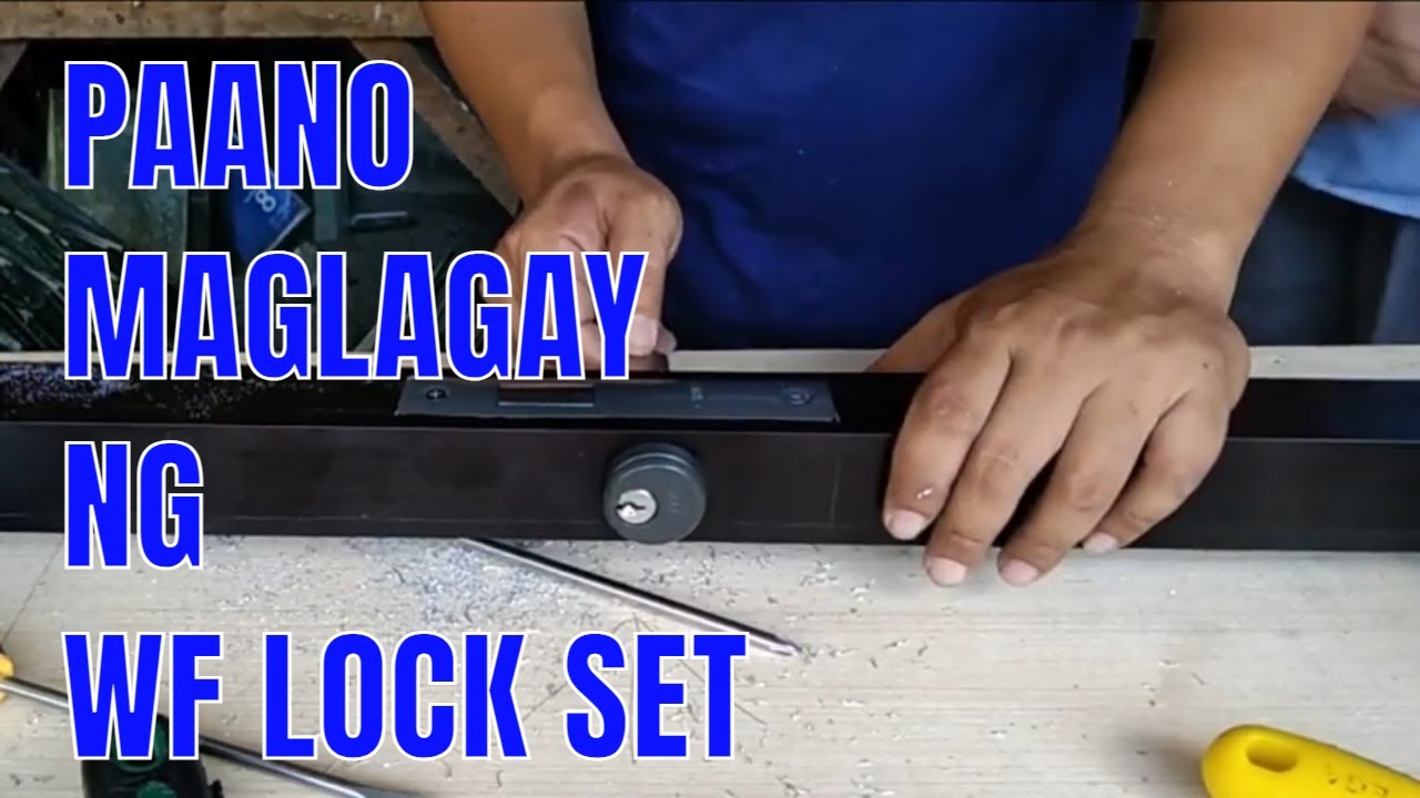 Paano Maglagay ng WF Lock Set | Aluminum Swing Door | Ambet Vlog