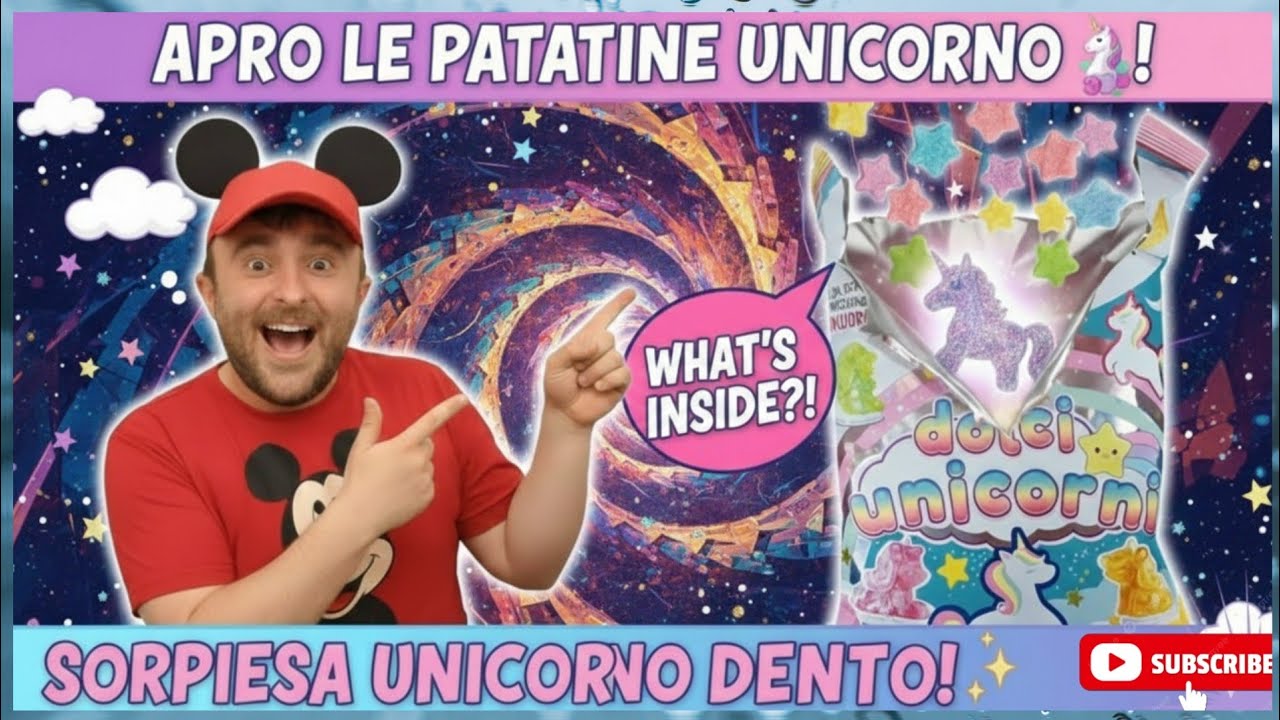 “Apro le patatine UNICORNO della San Carlo Junior 🦄✨ — sorpresa dentro