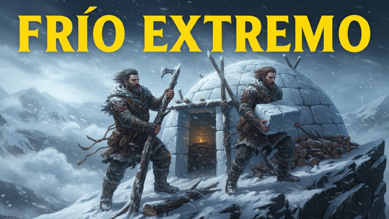 &iexcl;As&iacute; SOBREVIVIERON los HOMBRES de las MONTA&Ntilde;AS al Fr&iacute;o Mortal Construyendo Refugios en la Nieve!