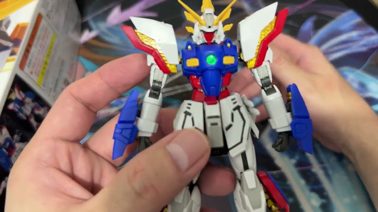 Real Grade 1/144 Mobile Fighter G Gundam Shining Gundam Toy unboxing and review