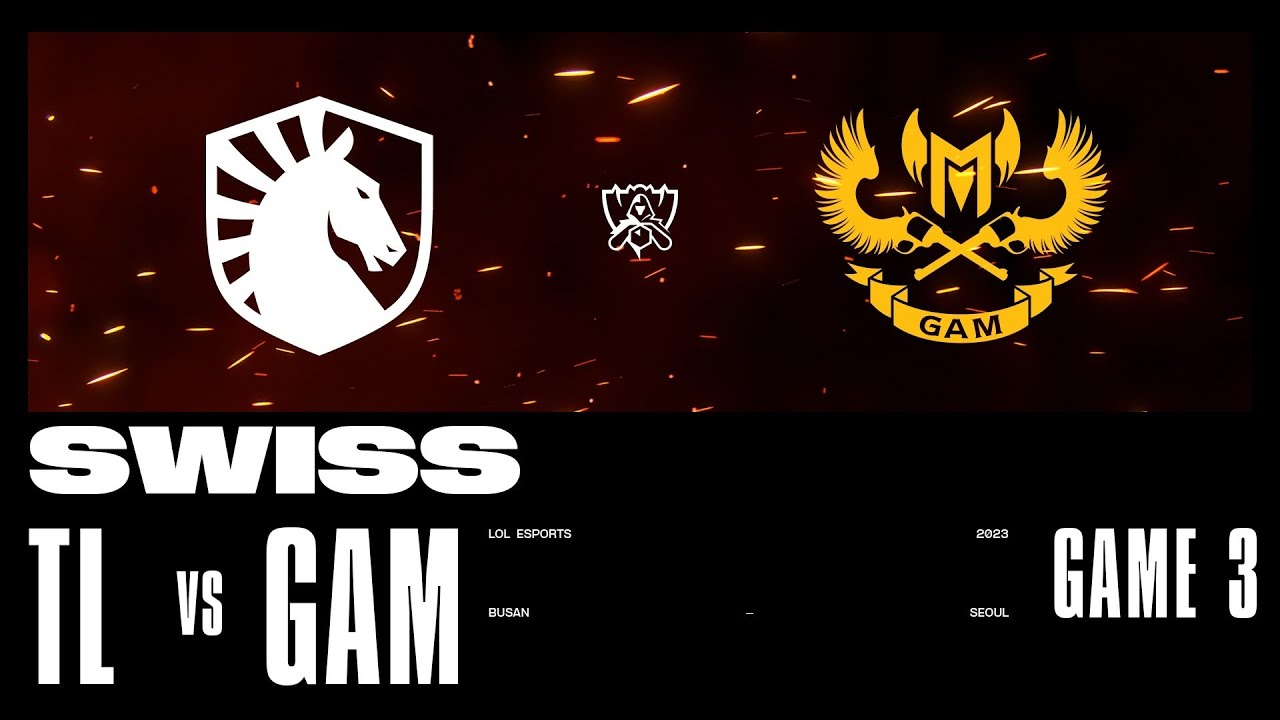 TL vs. GAM - Game 3 | Swiss Stage | 2023 Worlds | Team Liquid Honda vs GAM Esports (2023)