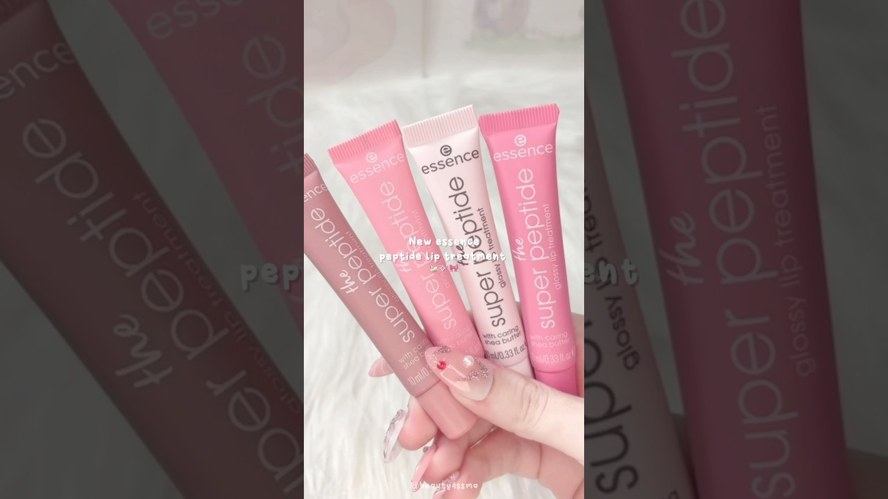 NEW ​⁠essence Shades of The Super Peptide Glossy Lip Treatment ✨ #essencecosmetics #liptreatment
