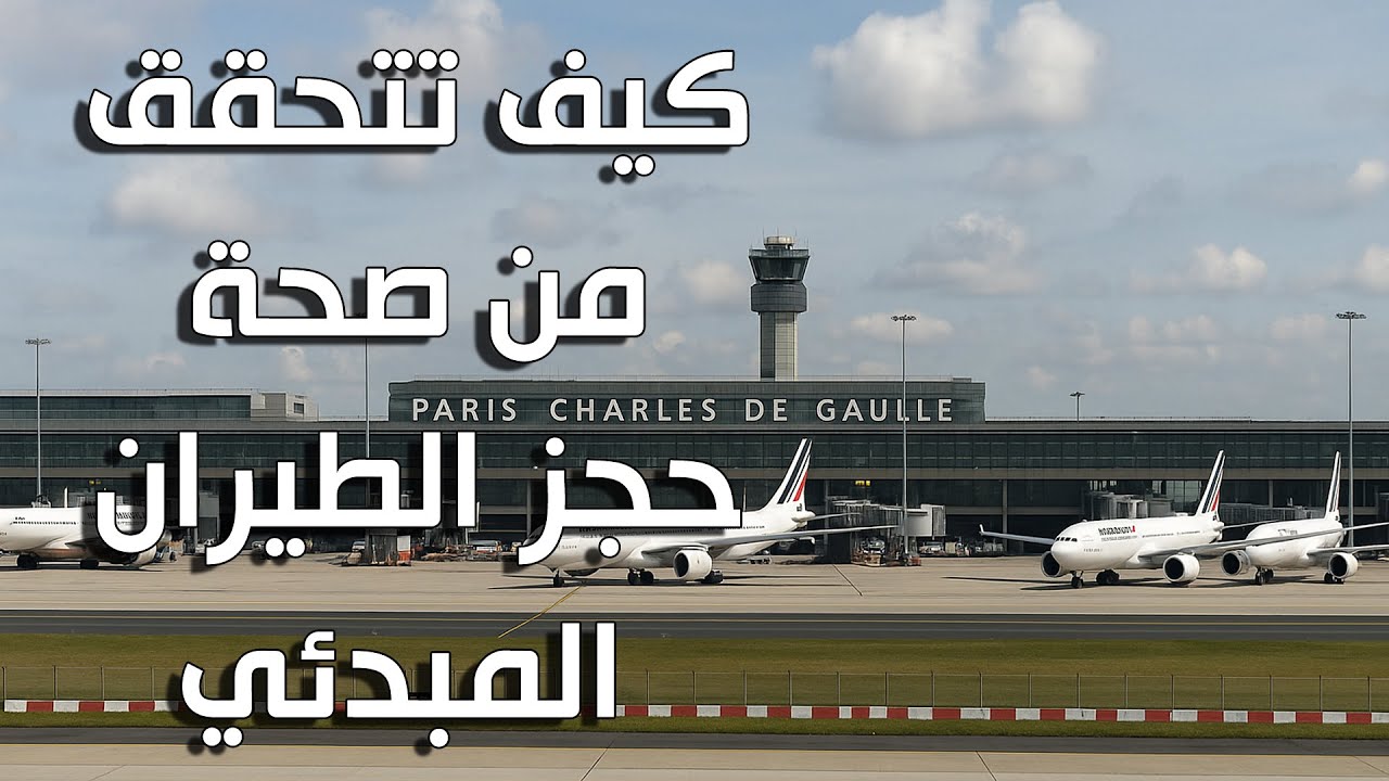 كيف تتحقق من صحة حجز الطيران المبدئي المطلوب لاصدار الفيزا