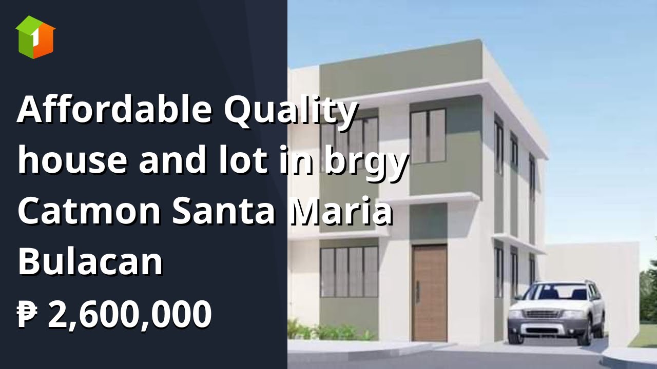Affordable Quality house and lot in brgy Catmon Santa Maria Bulacan