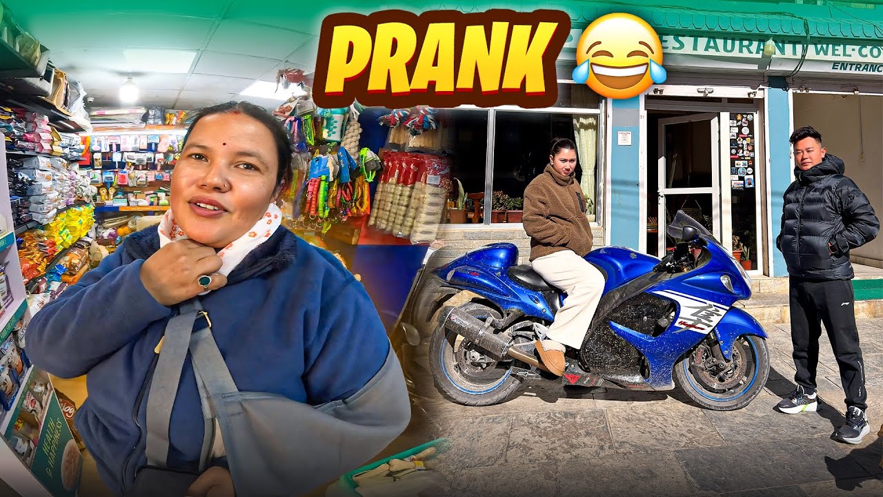 NEW GIRLFRIEND PRANK🤣 / GADI ACCIDENT BHAYO🤬/ @rajkumarthapamagar32 