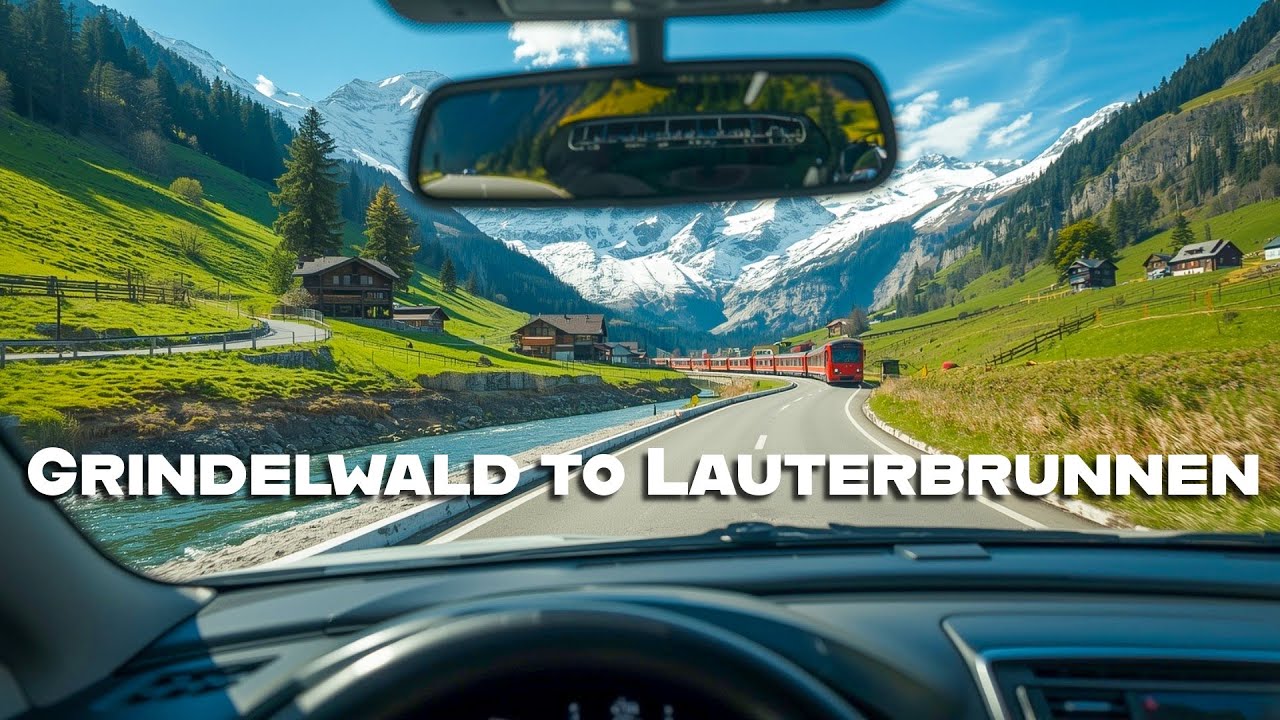🚗 Switzerland Scenic Drive | Grindelwald to Lauterbrunnen | Relaxing 4K Alps Drive (No Talking)