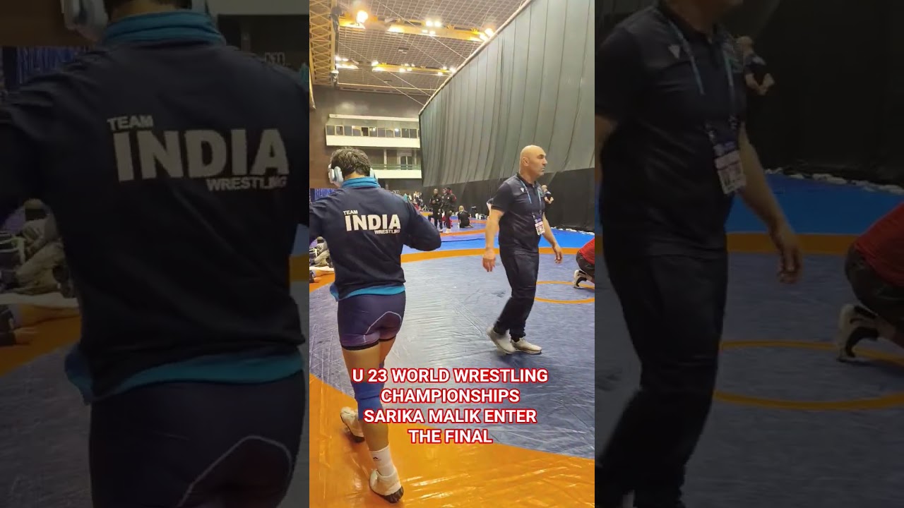 OUR RISING STAR ⭐ SARIKA MALIK 🥵 UP BEFORE MATCH #wrestling #sarikamalik #serbia #wrestlingworld