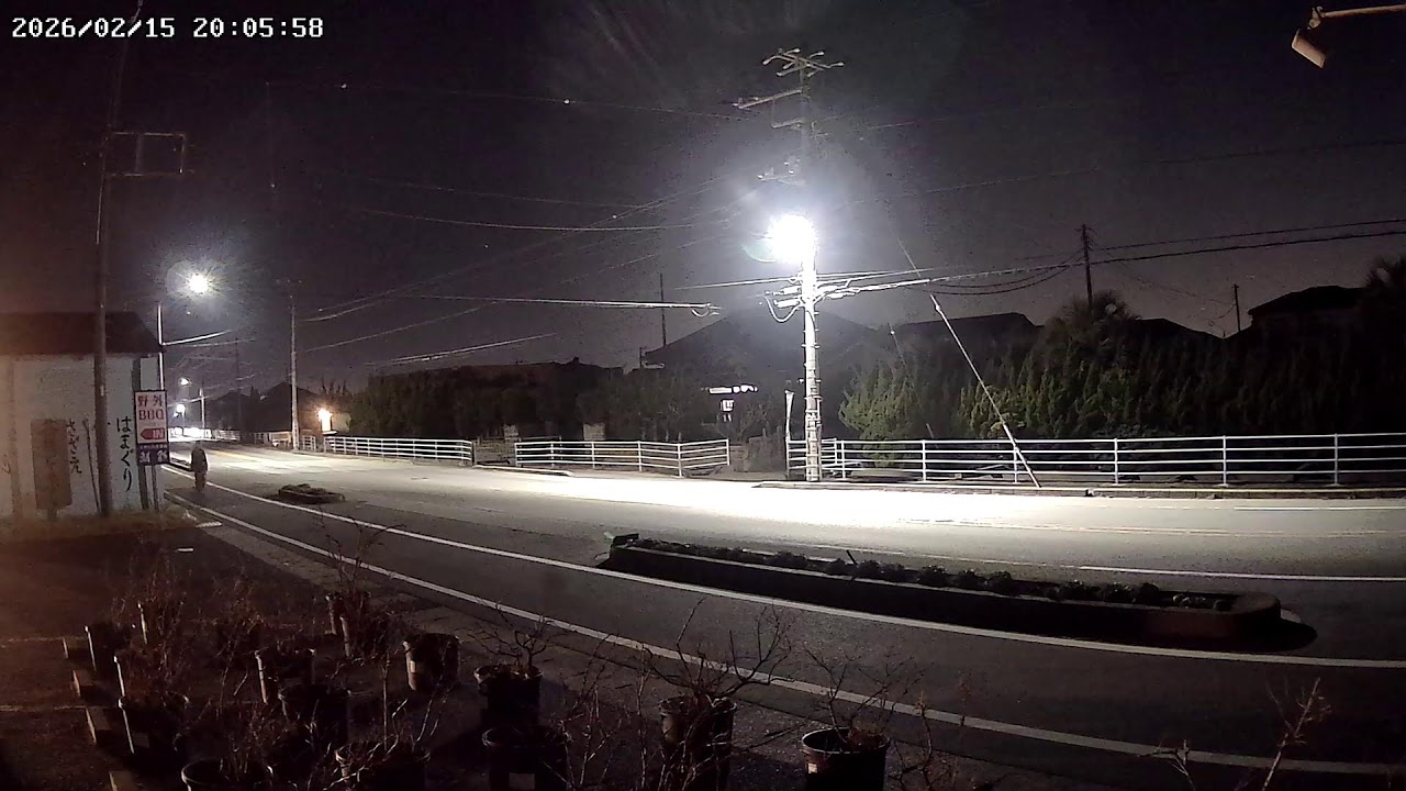 千葉県山武郡九十九里町細屋敷産業道路ライブカメラ Chiba Sanbu Live camera.world.cam