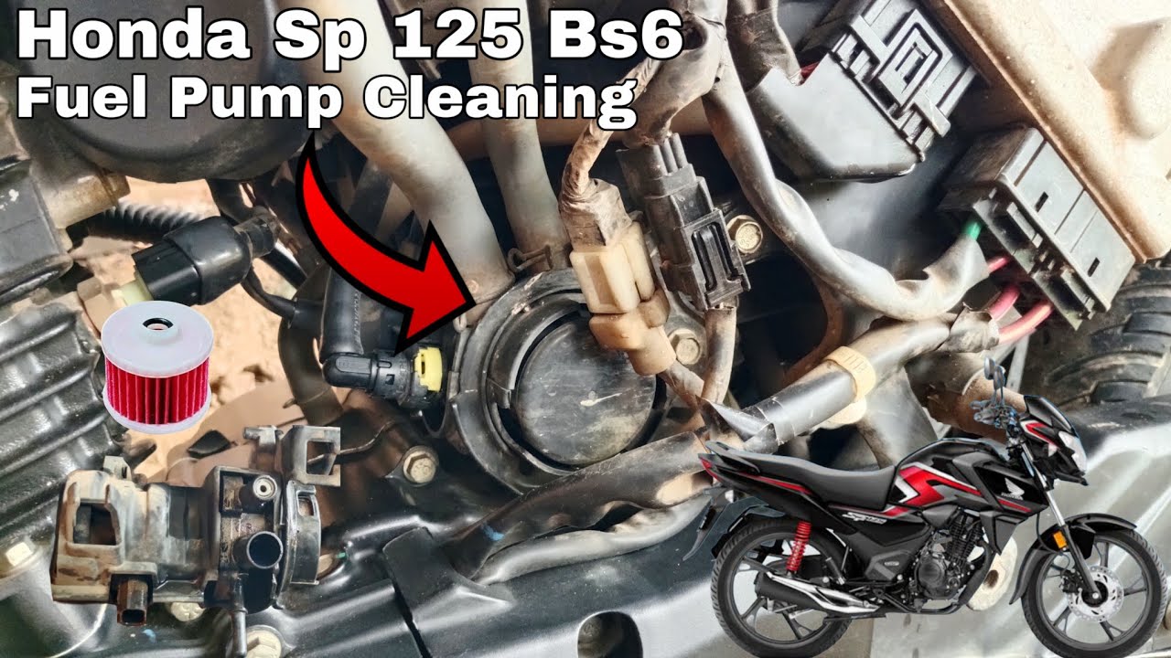 Honda Sp 125 Bs6 Fuel Pump Cleaning | Fuel Filter Cleaning