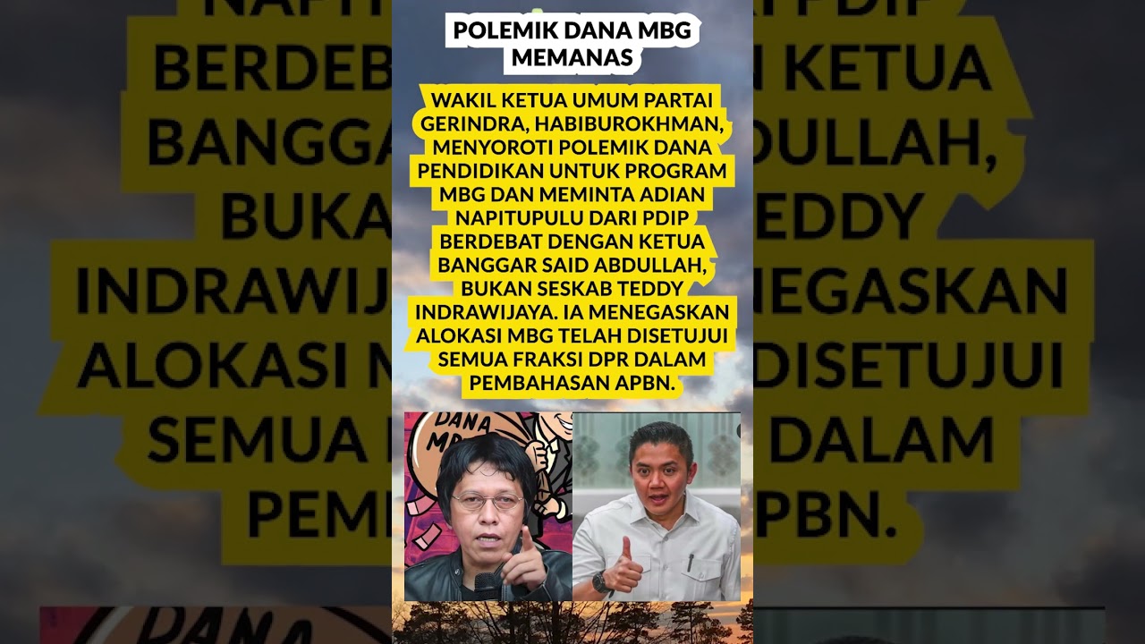 Polemik Dana MBG Memanas #beritaterbaru #beritaterkini #beritaviral #trending #berita #beritahariini